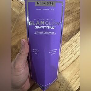 GLAMGLOW GRAVITYMUD Firming Treatment in Purple and Silver mega size 3.5 oz